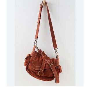 Wylie Suede Saddle Bag COLOR- RustNWTFP